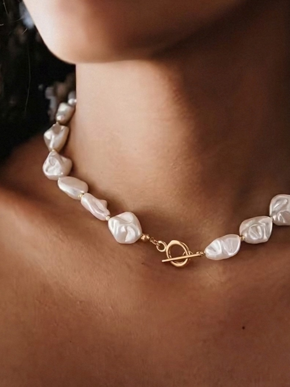 NWT** Pearl, Gold Necklace **NEW